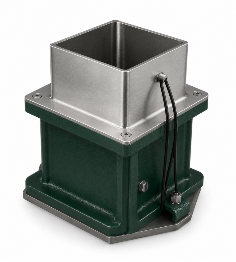 cube mould with hoper
